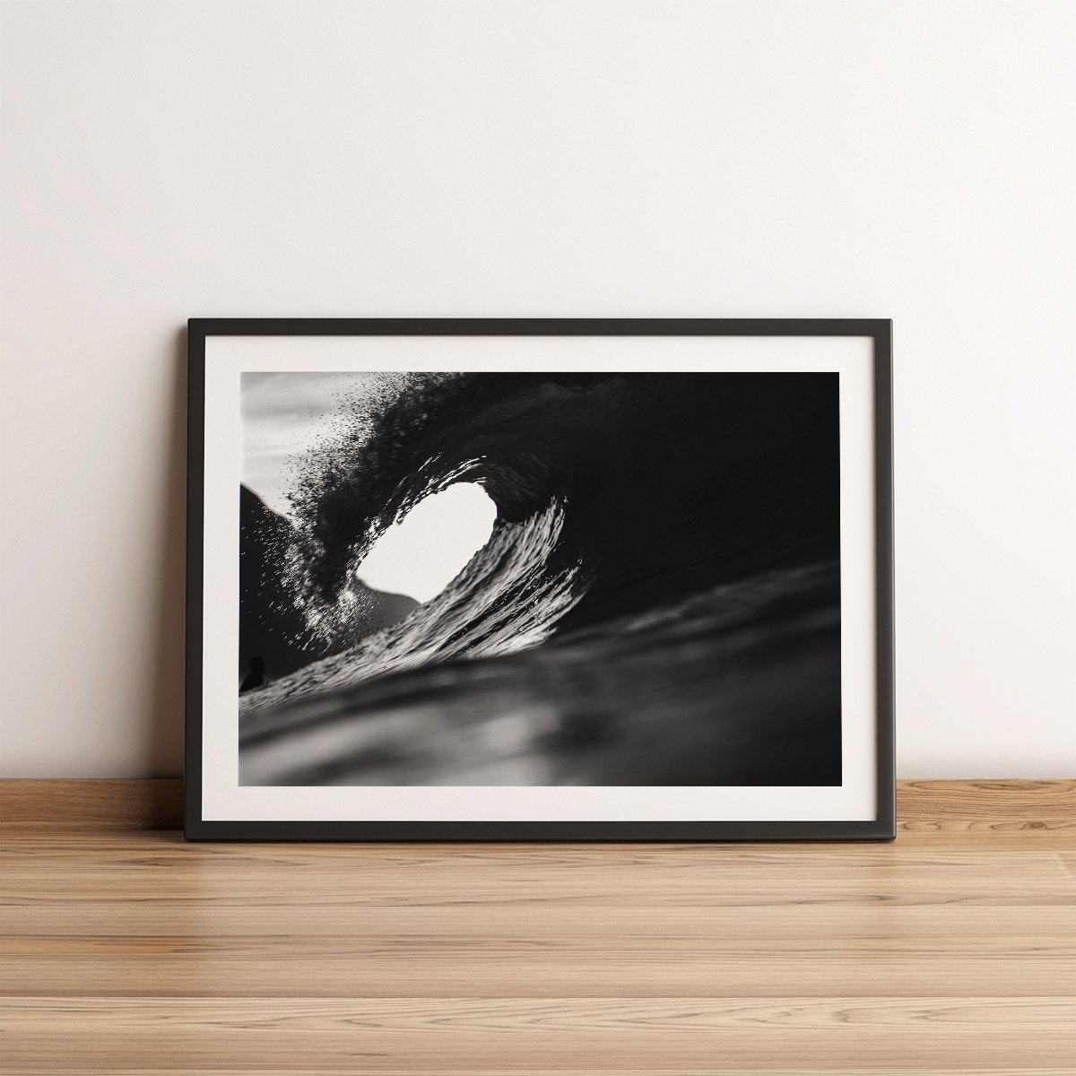 fotografia surf ola blanco y negro