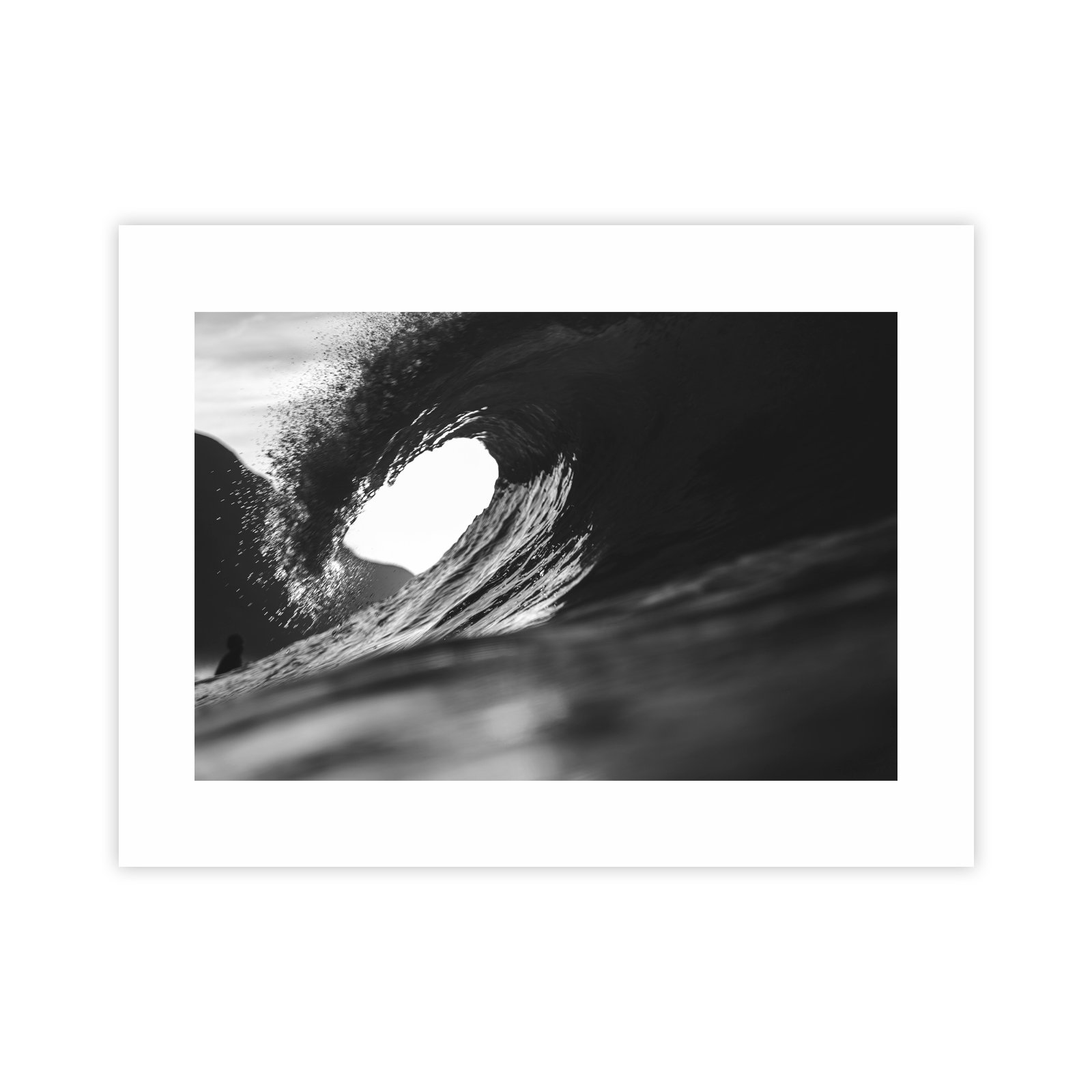 imagene fotografia blanco y negro ola tubo